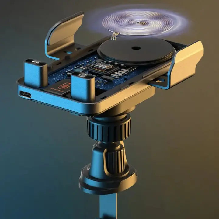 Motorised clamping mechanism inside the mount