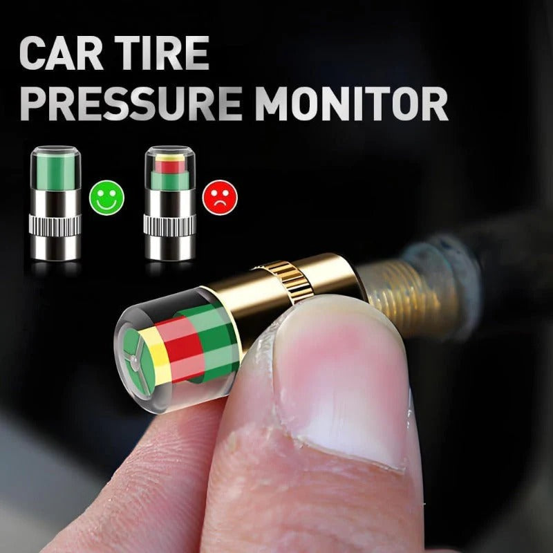 RoadVision 3-Colour Tyre Pressure Monitor Caps