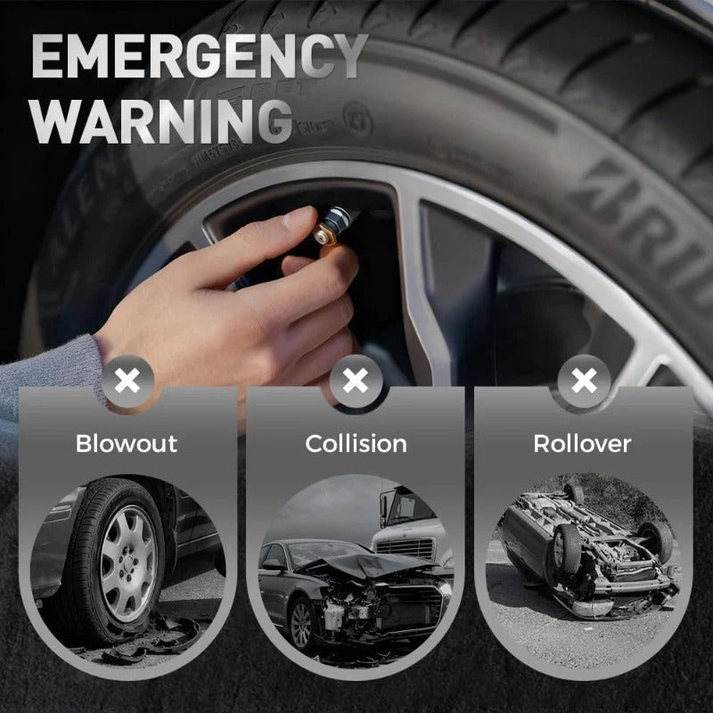 RoadVision 3-Colour Tyre Pressure Monitor Caps